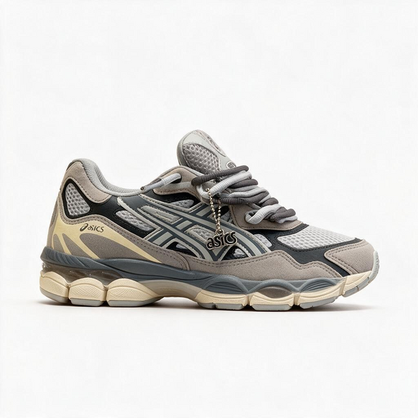 Modelo Asics Gel Cinza/bege