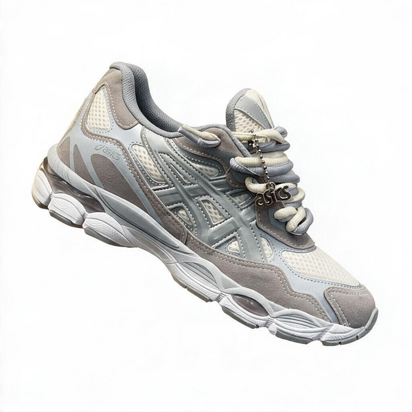 Modelo Asics Gel Cinza / off