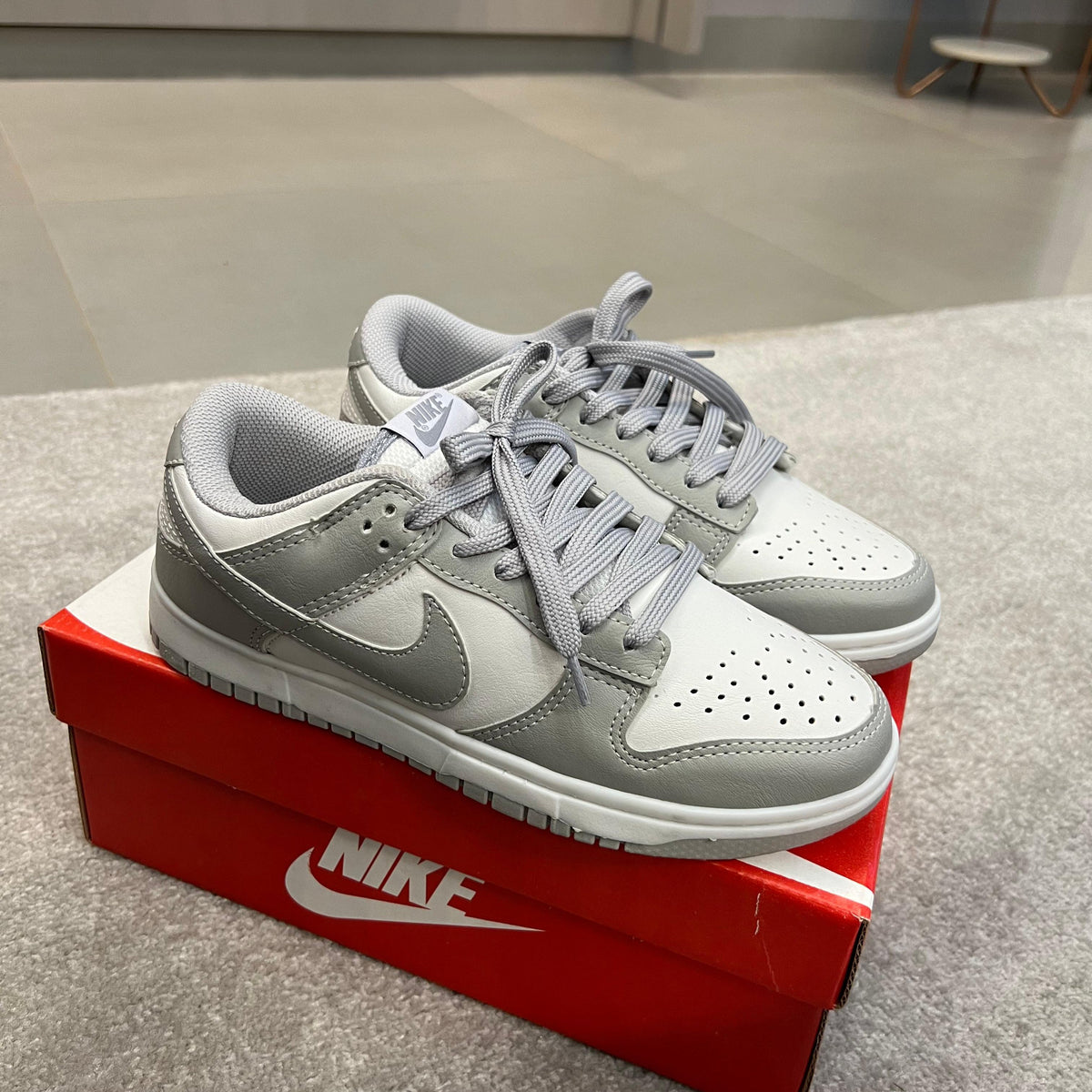 Modelo SB Dunk Low-Cinza