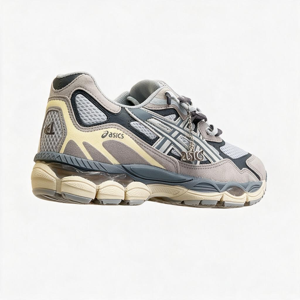 Modelo Asics Gel Cinza/bege